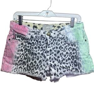 Current Elliott Leopard Cutoff Shorts Size 26 / 0